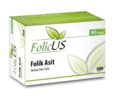 Folicus Folik Asit Aromasız Yetişkin Vitamin 90 Tablet