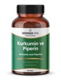 Wooggs Vital Kurkumin Piperin Aromasız Yetişkin Vitamin 90 Tablet
