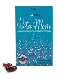 Vita Mom Omega 3 Vitamin Mineral Aromasız Yetişkin Vitamin 30 Kapsül