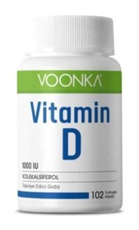 Voonka Vitamin D Aromasız Yetişkin Vitamin 102 Kapsül