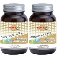 Force Nutrition Vitamin K1 + K2 Bitki Ekstralar Yetişkin Vitamin 60 Softgel