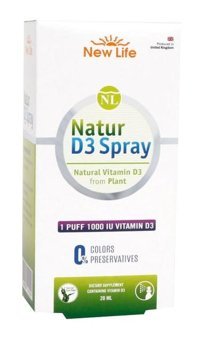 Natur D3 Spray Aromasız Yetişkin Vitamin 20 ml