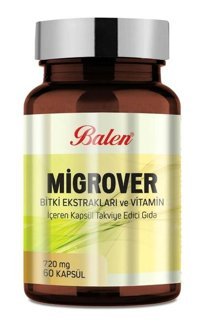 Balen Migrover Bitki Ekstralar Yetişkin Vitamin 60 Adet