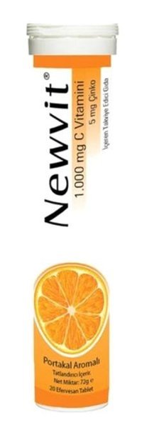 Newvit C Vitamin Portakallı Yetişkin Vitamin 20 Adet