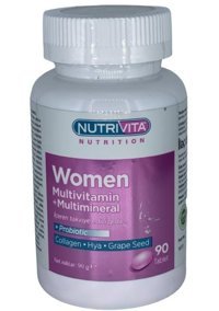 Nutrivita Women Multivitamin Multimineral Meyveli Yetişkin Vitamin 90 Tablet