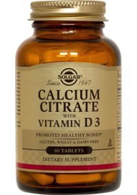 Solgar Calcium Citrate - Vitamin D3 Aromasız Yetişkin Vitamin 60 Adet