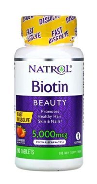 Natrol Biotin Aromasız Yetişkin Vitamin 90 Tablet