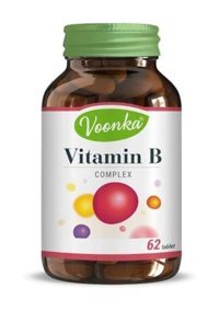 Voonka Vitamin B Complex Aromasız Yetişkin Vitamin 60 Kapsül