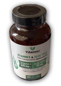 Vitamost Vitamin E Aloevera Aromasız Yetişkin Vitamin 120 Kapsül