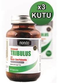 Nondo Tribulus Aromasız Yetişkin Vitamin 3x60 Kapsül