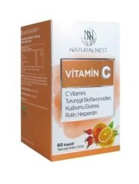 Natural Vitamin C Aromasız Yetişkin Vitamin 60 Kapsül
