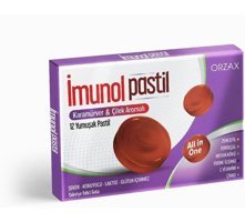 Orzax Imunol Karamürverli Yetişkin Vitamin 12 Pastil