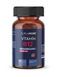 Suplamore Vitamin B12 Çilekli Yetişkin Vitamin 60 Tablet