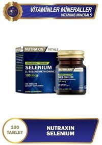Nutraxin Selenium Aromasız Yetişkin Vitamin 100 Tablet