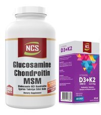 Ncs Glucosamine Chondroitin Msm - Vitamin D3 K2 Aromasız Yetişkin Vitamin 300 Tablet - 20 ml
