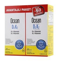 Ocean Vitamin D3 K2 Aromasız Yetişkin Vitamin 2x20 ml