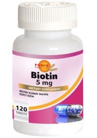 Force Nutrition Biotin Aromasız Yetişkin Vitamin 120 Tablet