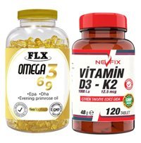 Ncs Omega 3-6-9 Ve Vitamin D3 Aromasız Yetişkin Vitamin 120 Tablet - 180 Softgel