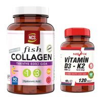 Ncs Kollajen Tip 1 3 - Nevfix Vitamin D3 K2 Aromasız Yetişkin Vitamin 90 Tablet