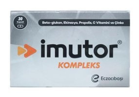 İmutor Beta Glukan Aromasız Yetişkin Vitamin 30 Kapsül