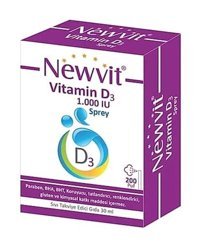 Newvit Vitamin D3 Aromasız Yetişkin Vitamin 30 ml