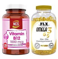 Ncs Vitamin B12 Flx Omega 3 6 9 Aromasız Yetişkin Vitamin 90 Tablet