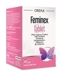 Orzax Feminex Aromasız Yetişkin Vitamin 30 Tablet