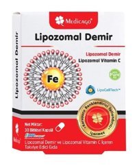Medicago Lipozomal Demir Aromasız Yetişkin Vitamin 30 Kapsül
