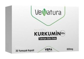 Venatura Kurkumin Aromasız Yetişkin Vitamin 60 Kapsül