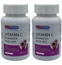 Nutrivita Vitamin C Vitamini Echinacea Çiçek Yetişkin Vitamin 2x120 Tablet