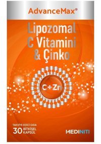 Mediniti Lipozomal C Vitamini & Çinko Aromasız Yetişkin Vitamin 30 Kapsül