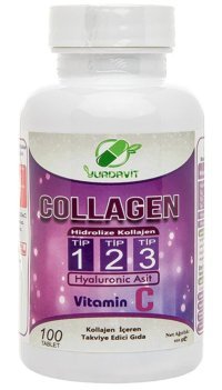 Collagen Type 1-2-3 Vitamin C Aromasız Yetişkin Vitamin 100 Tablet