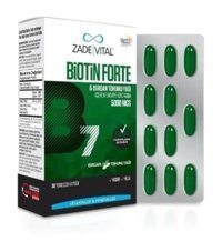 Zade Vital Biotin Forte Aromasız Yetişkin Vitamin 30 Kapsül