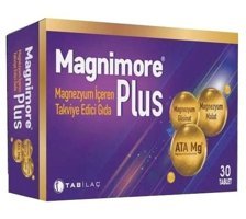 Magnimore Plus Magnezyum Aromasız Yetişkin Vitamin 30 Tablet
