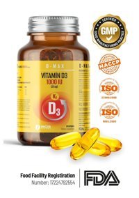 Inmax D-Max Aromasız Yetişkin Vitamin 30 Softgel