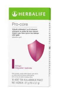 Herbalife Pro-Core Orman Meyveleri Toz Takviye Edici Gıda Orman Meyveli Yetişkin Vitamin 10 Tablet