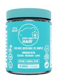 Vita Bear Strong Hair Aromasız Yetişkin Vitamin 60 Adet