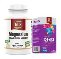 Ncs Magnesium Malat Glisinat Taurat Vitamin D3 K2 Aromasız Yetişkin Vitamin 180 Tablet