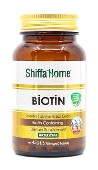 Shiffa Home Biotin Aromasız Yetişkin Vitamin 60 Tablet
