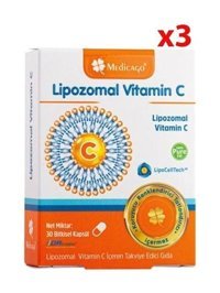 Medicago Lipozomal C Vitamini Aromasız Yetişkin Vitamin 30 Tablet