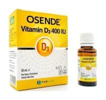 Osende Vitamin D3 Aromasız Yetişkin Vitamin 20 ml