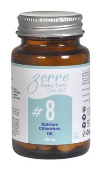 Zerre Doku Tuzu No 8 Natrium Chloratum D6 Aromasız Yetişkin Vitamin 100 Tablet