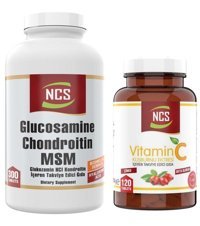 Ncs Vitamin C + Glucosamine Chondroitin Msm Kuşburnu Yetişkin Vitamin 120 Tablet - 300 Tablet