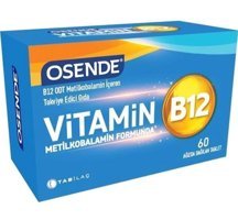 Osende Metilkobalamin Vitamin B12 Aromasız Yetişkin Vitamin 60 Tablet