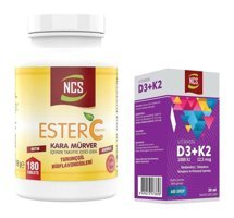 Ncs Ester C Vitamini - Ncs Vitamin D3 K2 Karamürverli Yetişkin Vitamin 180 Tablet