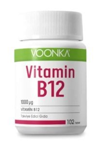 Voonka Vitamin B12 Aromasız Yetişkin Vitamin 60 Tablet