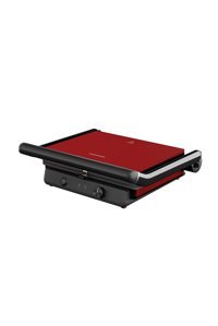 Grundig CG 4046 6 Dilim Granit Çıkartılabilir Plaka Çift Taraflı 2400 W Izgaralı Kırmızı Tost Makinesi