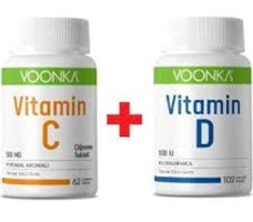 Voonka Vitamin C + Vitamin D Portakallı Yetişkin Vitamin 62 Tablet