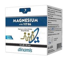 Dinamis Magnesium W Vitamin B6 Aromasız Yetişkin Vitamin 20 Şase