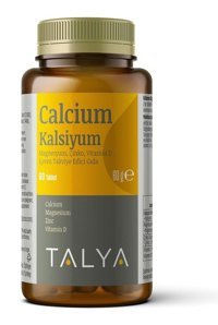 Talya Kalsiyum Magnezyum Çinko Vitamin D Aromasız Yetişkin Vitamin 60 Tablet